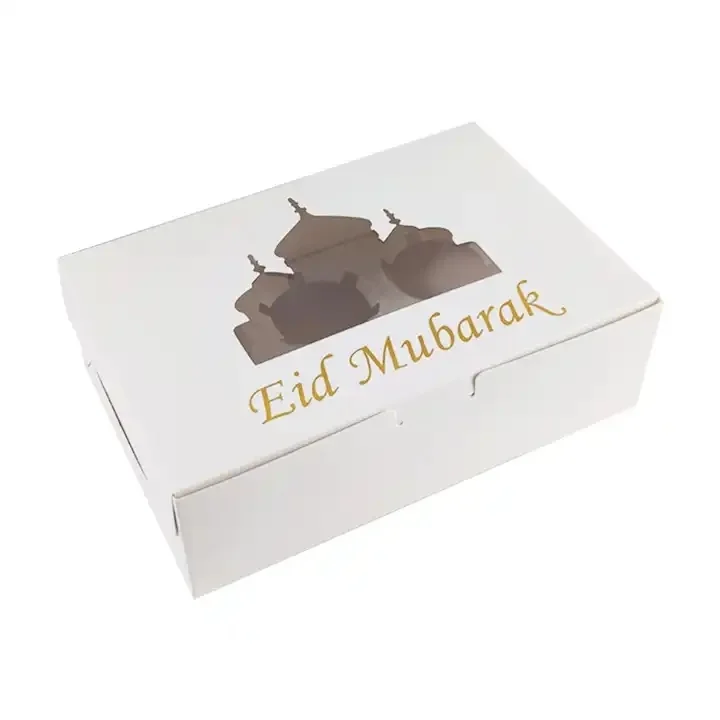 Eid 6 hole Cupcake Box 2pcs photo 2