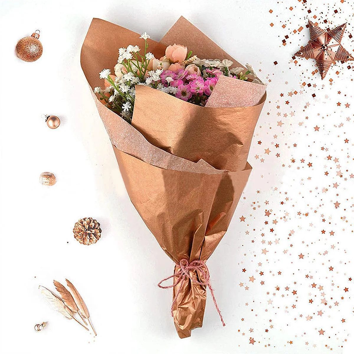 Tissue Paper - Rose Gold 5pcs photo 4