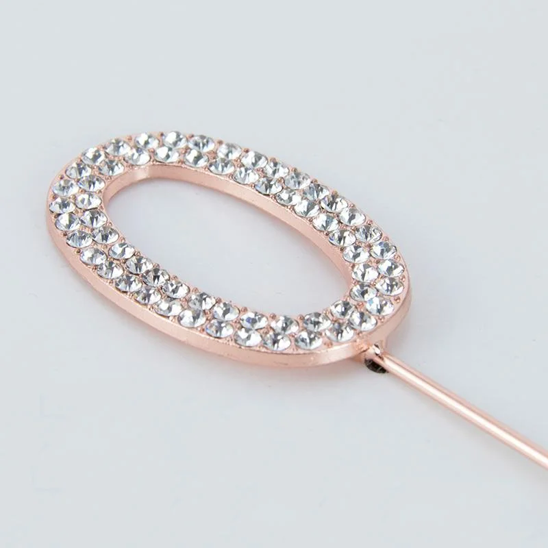 Cake Toppe Rose gold 0 rosegold stick number 1pcs photo 4