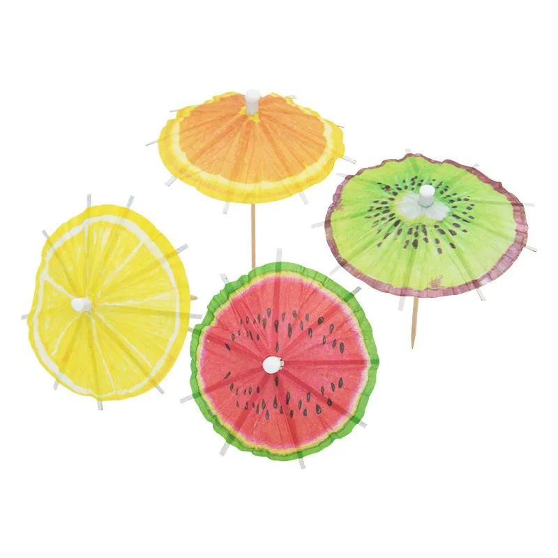 Fruit umbrella picks2010CM picks 20 20pcs