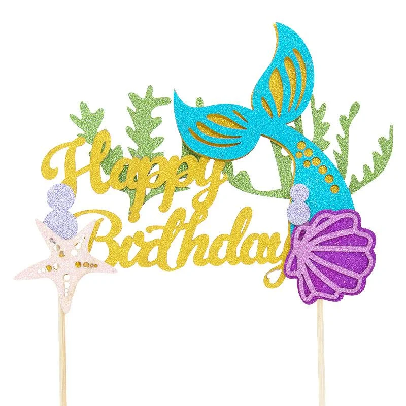 116cmX12cm Mermaid cake topper 1pcs