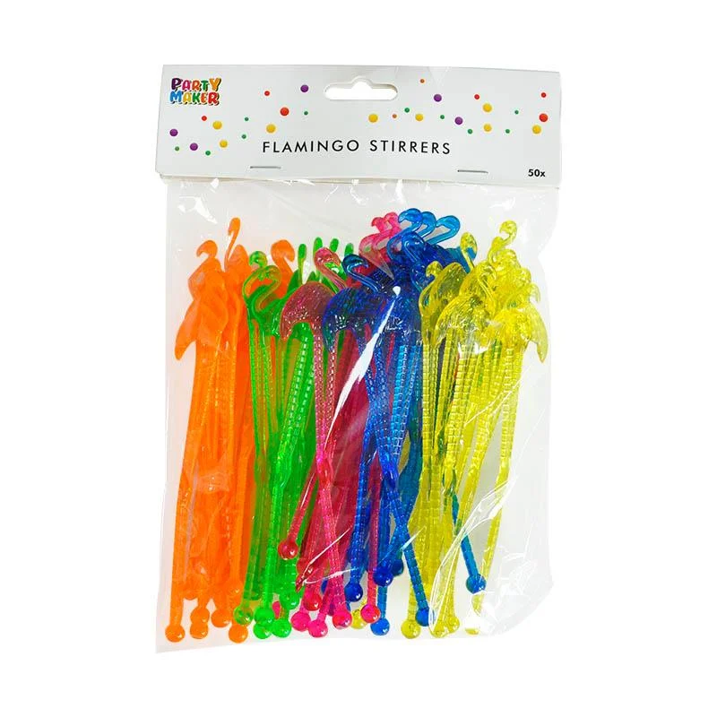 50Flamingo stirrers 50ct swizzle 50 50pcs photo 2