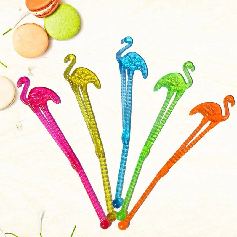 50Flamingo stirrers 50ct swizzle 50 50pcs photo 3