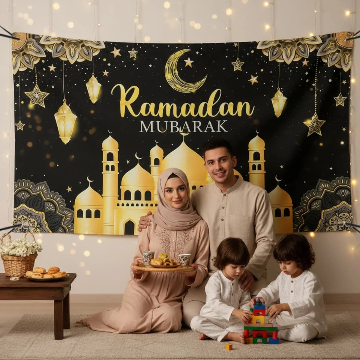 Ramadan Backdrop-gold