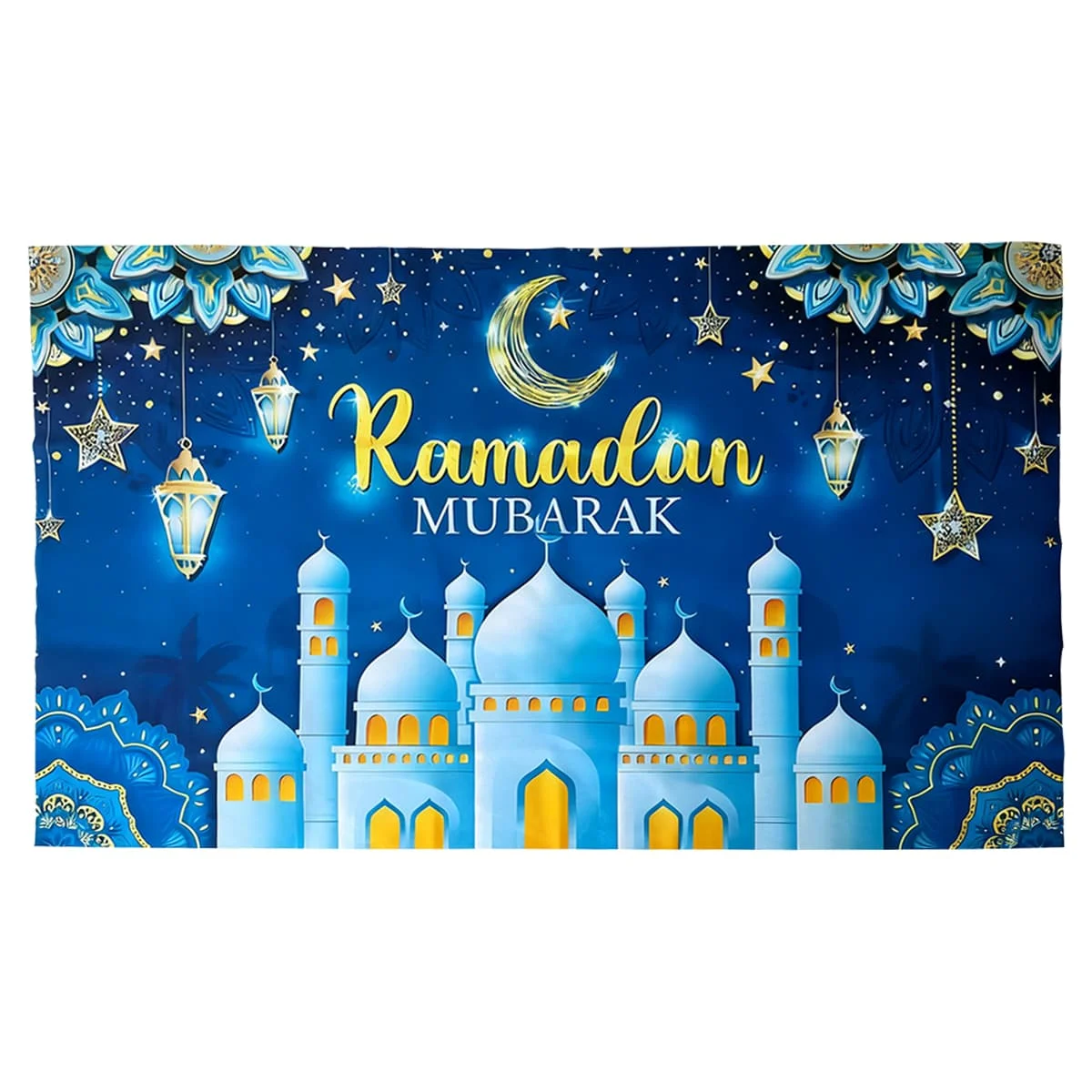 Ramadan Backdrop-blue