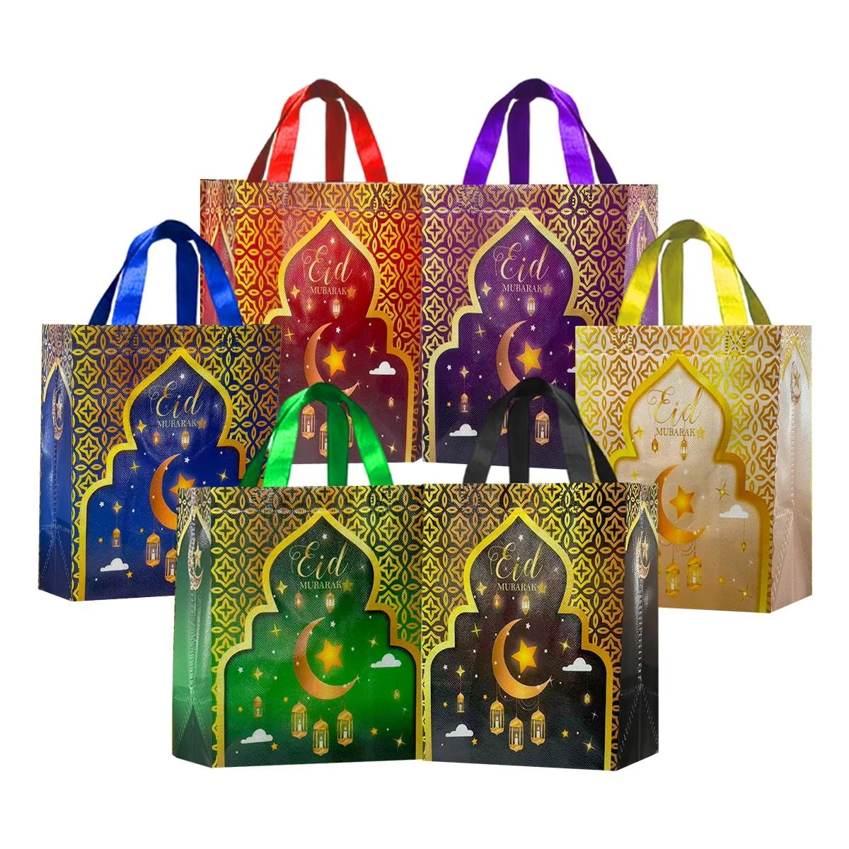 Ramadan Gift Bags - 12pcs
5024 Series, 2 of each of the six colors
29*27*12