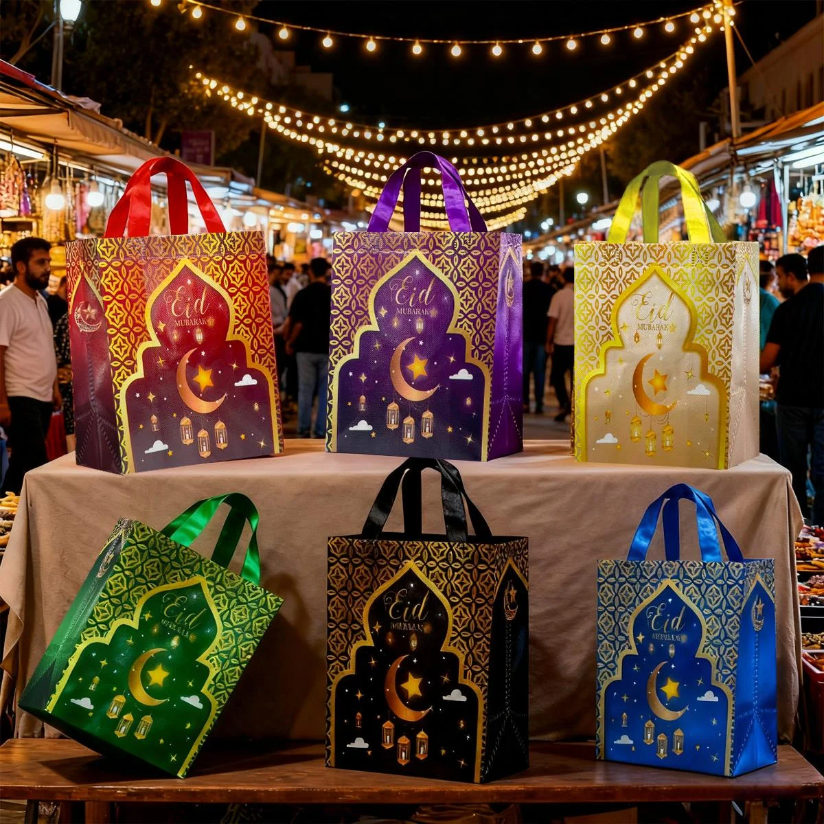 Ramadan Gift Bags - 12pcs
5024 Series, 2 of each of the six colors
29*27*12 photo 2