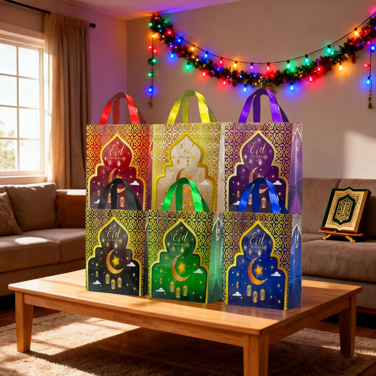 Ramadan Gift Bags - 12pcs
5024 Series, 2 of each of the six colors
29*27*12 photo 5