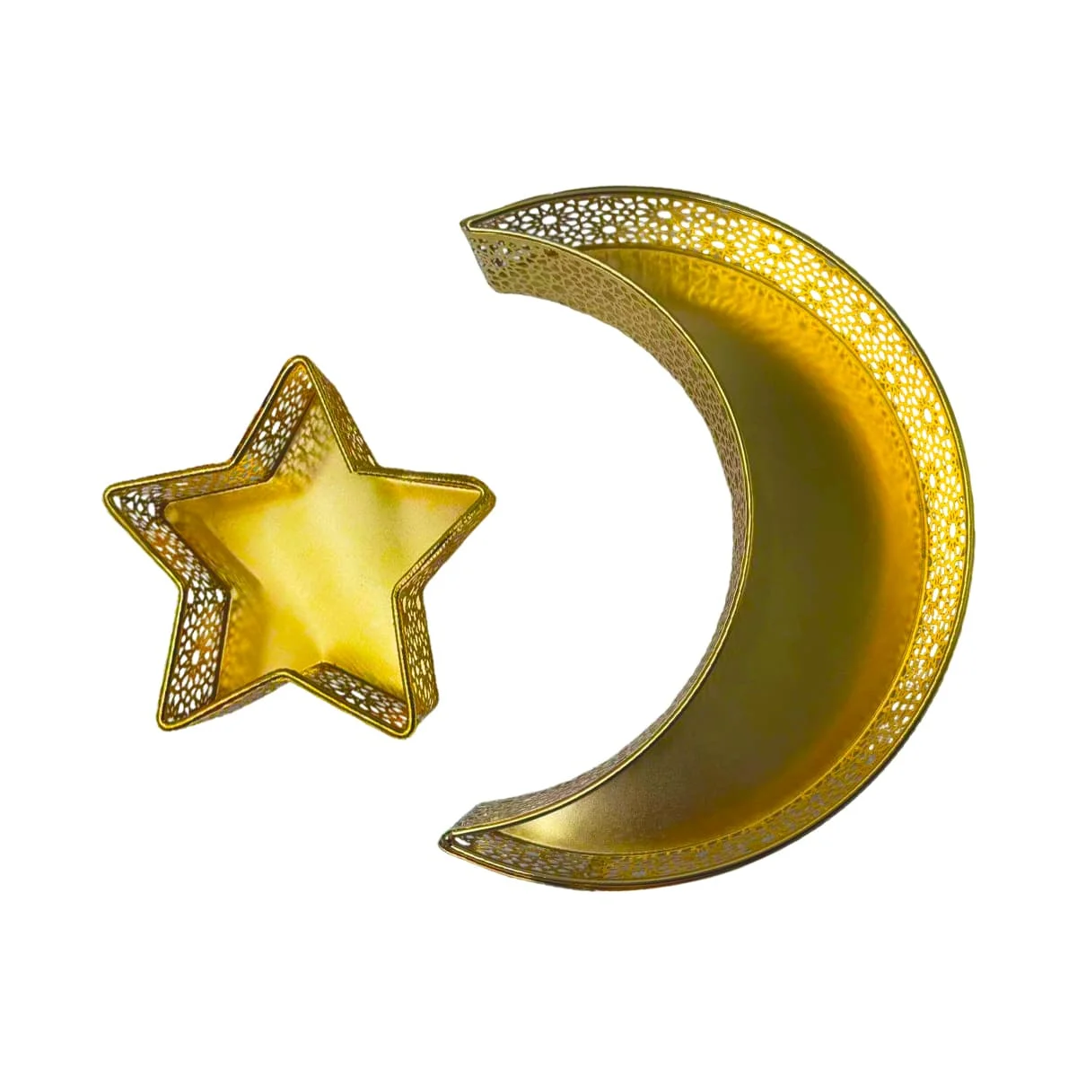 star moon metal plates 2pcs